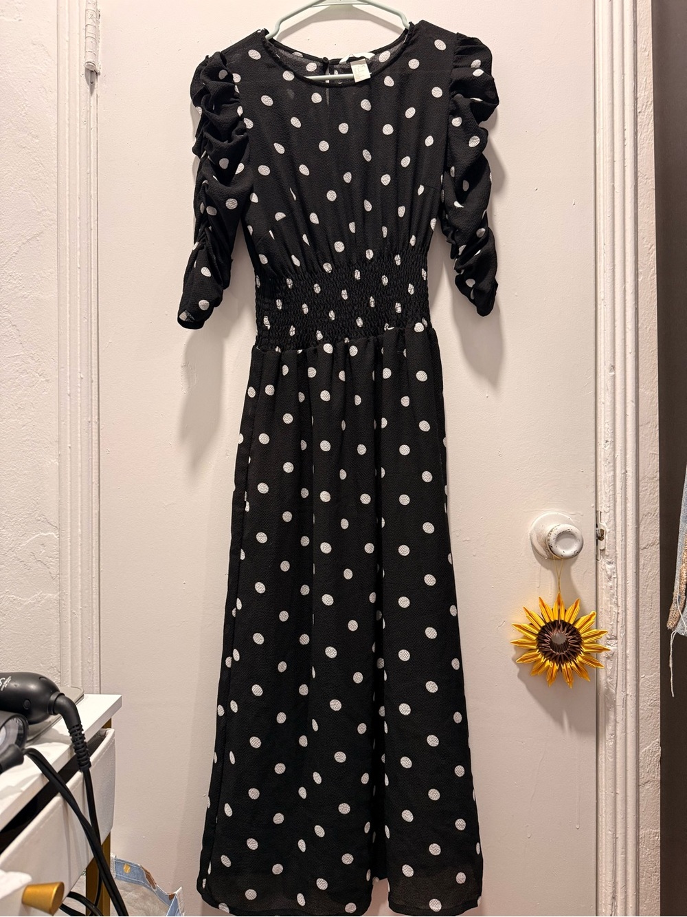 H&M Black Garment with White Label